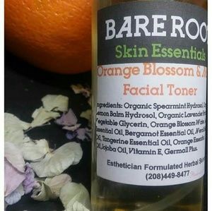 Orange blossom and mint facial toner